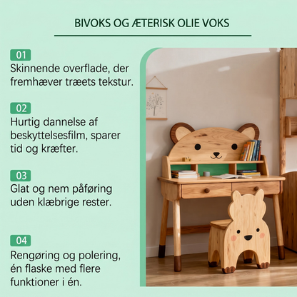 Naturwax – Naturlig Bivoks-spray til Pleje, Beskyttelse og Fornyelse af Træ
