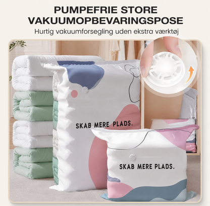 SpaceFold™ - Spar op til 80% plads – Ingen pumpe nødvendig!