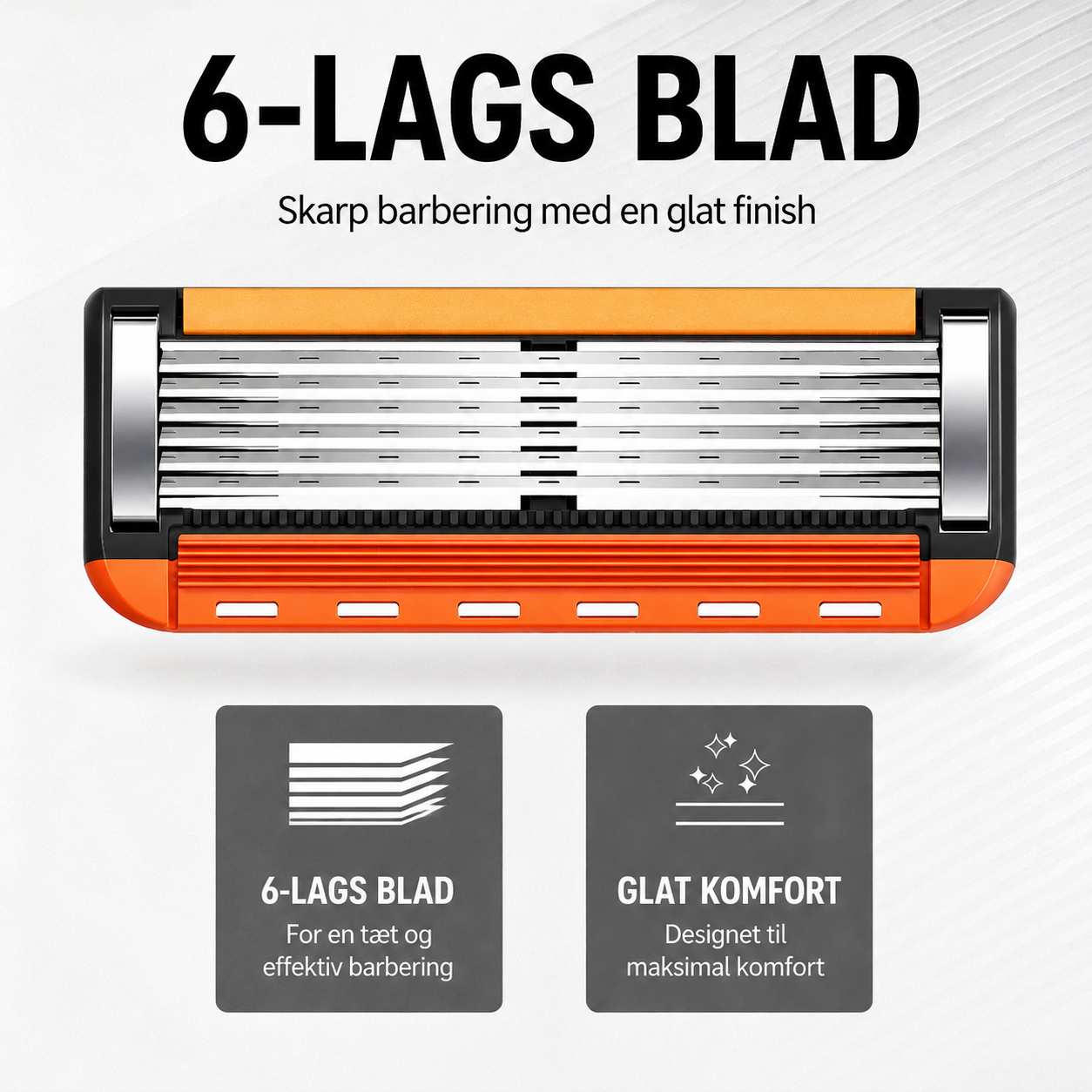 NordShave Barbersæt - 1 skaft + 24 barberblade