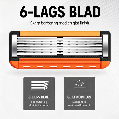NordShave Barbersæt - 1 skaft + 24 barberblade