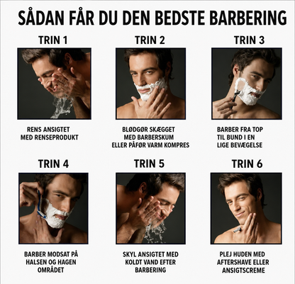 NordShave Barbersæt - 1 skaft + 24 barberblade