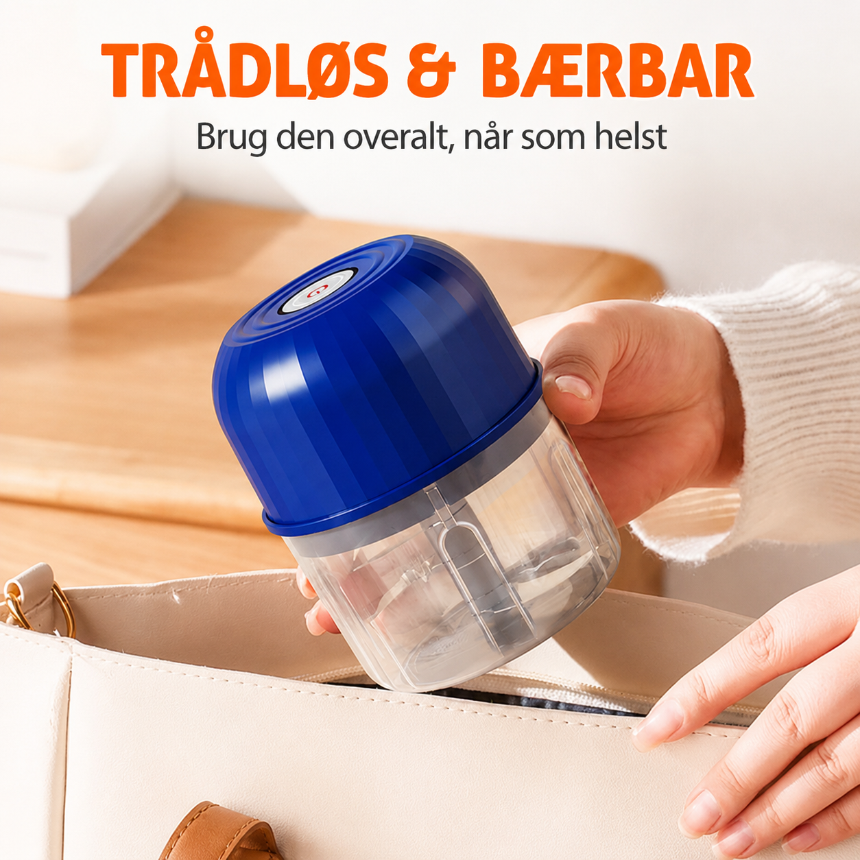Trådløs Minihakker – Spar tid i køkkenet med ét tryk