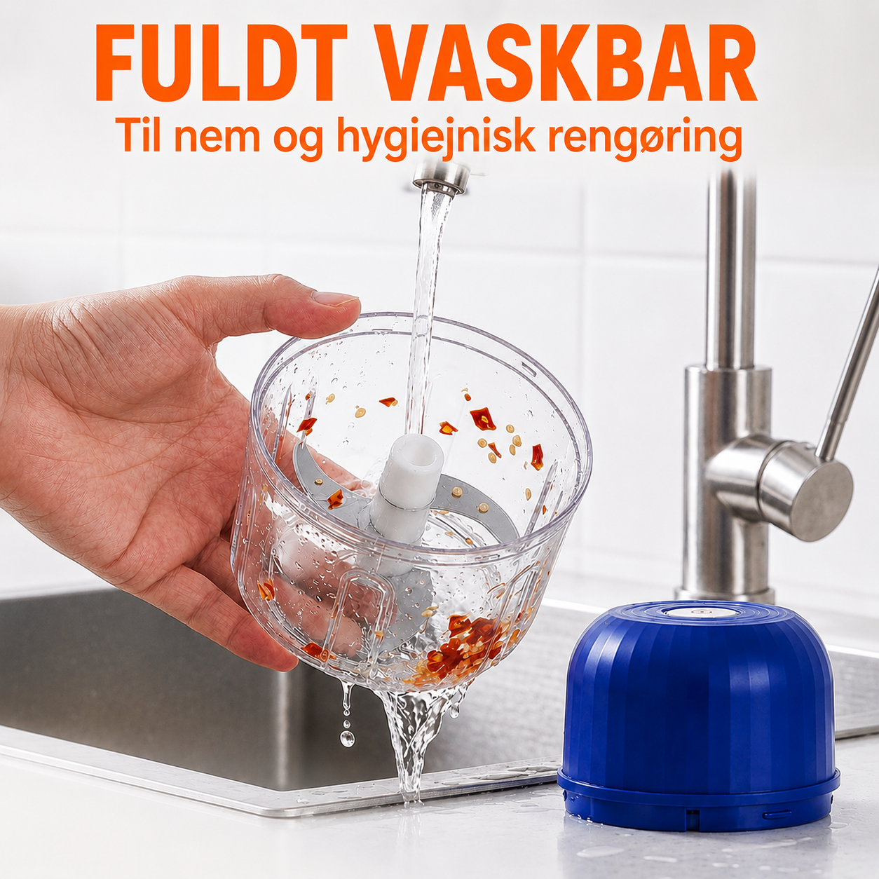 Trådløs Minihakker – Spar tid i køkkenet med ét tryk
