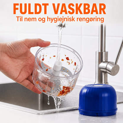 Trådløs Minihakker – Spar tid i køkkenet med ét tryk