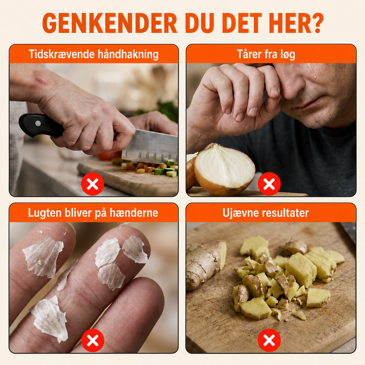 Trådløs Minihakker – Spar tid i køkkenet med ét tryk