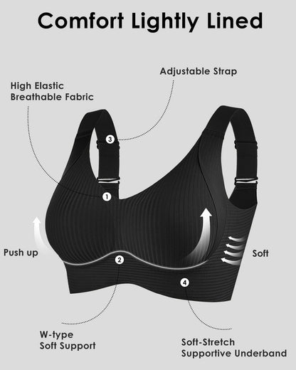 Comforlift - Støttende push-up bh uden bøjle