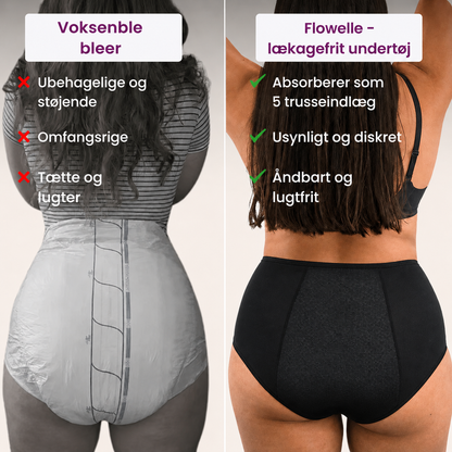 Flowelle – Komfort og tryghed hele dagen.