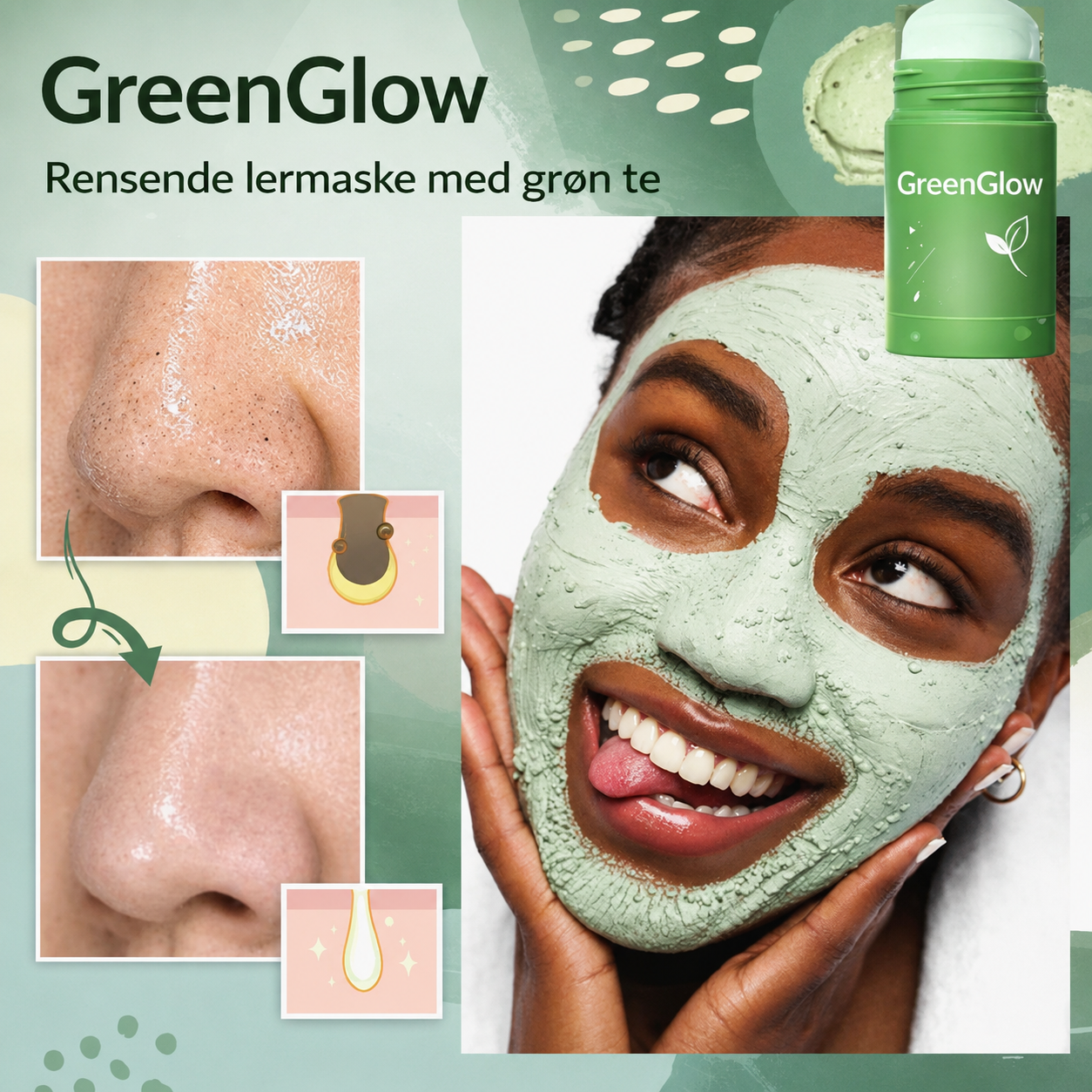 GreenGlow – Rensende ansigtsrens til en frisk hud