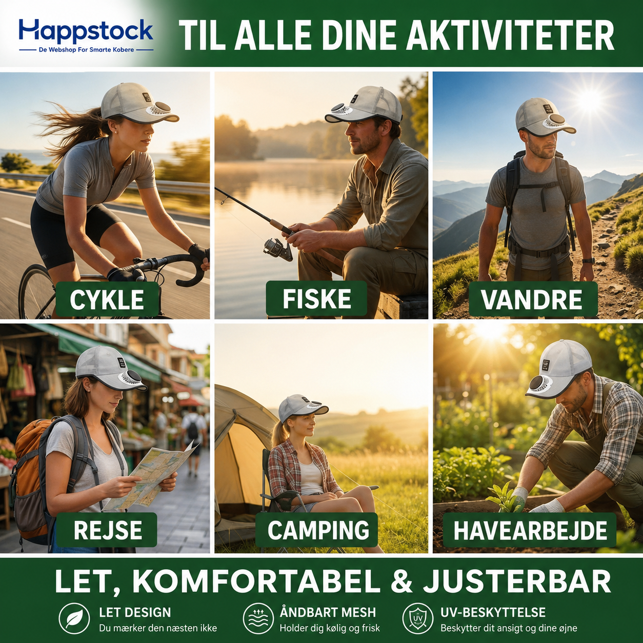 VENTO™ | Kølende Solkasket med UV-Beskyttelse