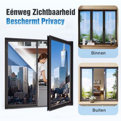 aanpassen -  Eenrichtingsprivacy warmte-isolerende folie voor glas 🏠✨