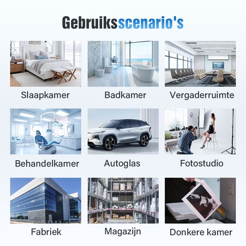 aanpassen -  Eenrichtingsprivacy warmte-isolerende folie voor glas 🏠✨
