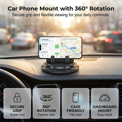 DriveFlex - 360° Roterbar telefonholder til sikker kørsel